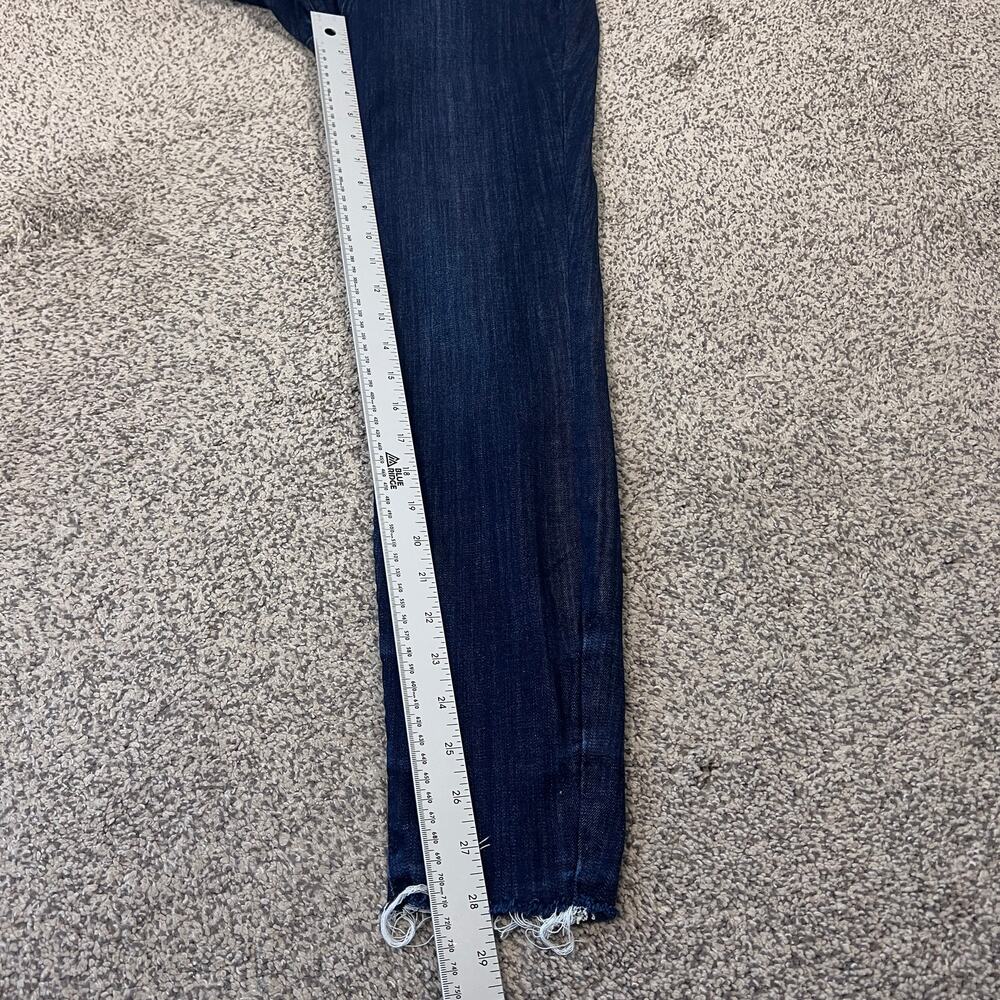 Judy Blue Womens 26 Minimalist Staple Edgy Mid Rise Raw Hem Skinny Jeans Stretch - Picture 14 of 15